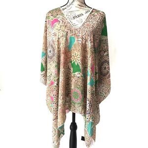 Unmarked Printed Beach Cover-Up in One Size